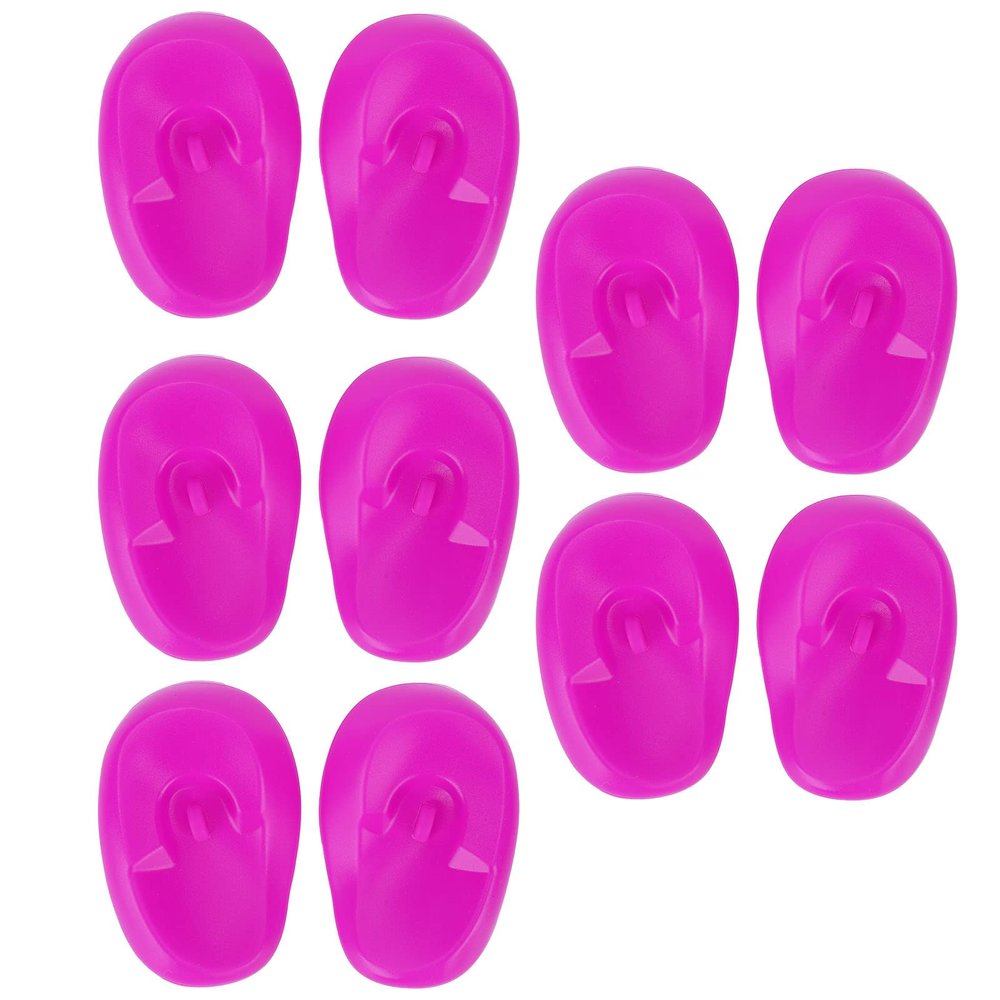Hair Dye Ear Cover, Ear Cover Protectors For Shower,Hair Dye, Hair Dryer, Bathing, Plastic Ear Shower Reusable Hair Dye Anti Staining Plastic Guard