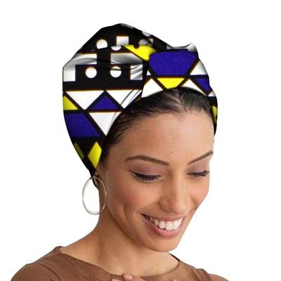 African Fabric Ankara Head Wrap for Women 50 * 180cm Fashion Colorful Head Scarf Hair Accessories WYB642