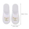 Abaodam Bridesmaid Disposable Slippers 2 Pairs Wedding Party Cloth Spa Slippers Practical Maid of Honor Gift for Women Pajama Night Footwear view 2