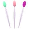 Lip Scrub Tool Silicone Lip Brush Exfoliating Double-Sided Lip Scrubber Tool for a Smoother and Fuller Appearance,Cleaner,Work for Lips Nose and Face Cleansing view 1