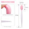 Lip Scrub Tool Silicone Lip Brush Exfoliating Double-Sided Lip Scrubber Tool for a Smoother and Fuller Appearance,Cleaner,Work for Lips Nose and Face Cleansing view 4