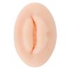 Real Touch Soft Semi Permanent 3D Silicone Lips with Fake for Training Lips Ear Tongue Eye Mouth 3D Silicone with Display Stand Practice Tool for Piercing Model Home Medicine(Clear view 2
