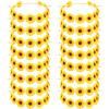 16 Pieces Sunflower Headbands for Women Yellow Daisy Headbands Flower Crowns Hippie Hair Accessories Sunflower Crowns Party Favor for Wedding Bridal Shower Festivals Photo Props Women Girls Baby view 1