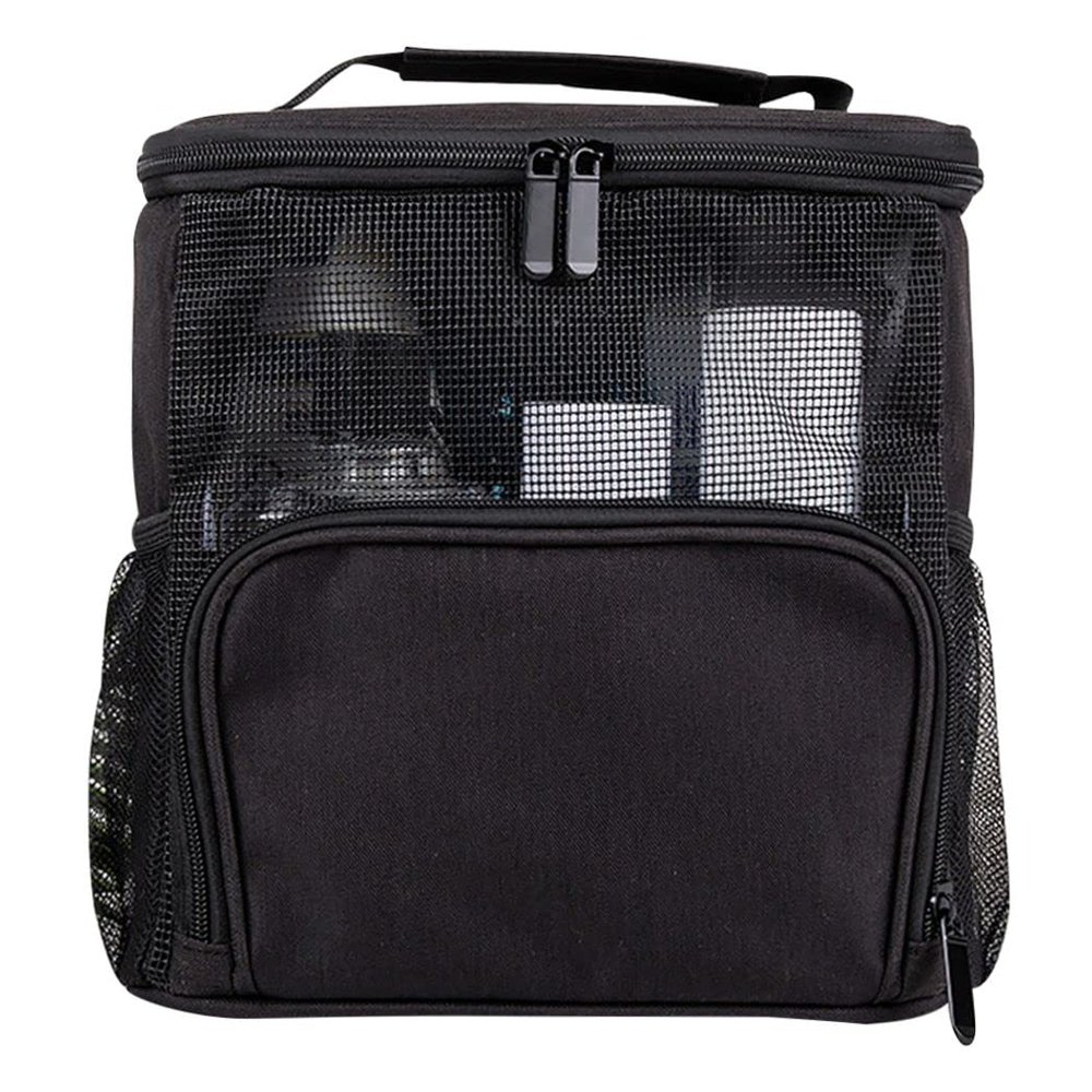 Shower Caddy Dormitory Fits Full Size Bottle Quick Dry Portable Tote Bag Men Ladies Camping Travel Bath Gym College Room Essentials Kids Suitable for Carry, Black, 10116 inch (11918071E9PLLA)