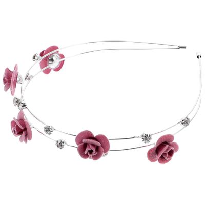KALLORY Rhinestone Inlaid Headband for Women Elegant Alloy Hair Accessory Sparkling Crystal Hairband Perfect for Weddings Parties and Daily Wear
