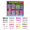 96 Pcs Press-On Nails Including 3D and Glow-In-Dark Artificial False Nails Set for Tweens with Pre-Glue Full Cover Acrylic Nail Tip Kit, Great for Gifts, by Townley Girl view 1