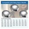 HQ8 Replacement Heads Compatible with Philips Aquatec Shavers, HQ8 Razor Blades Compatible with Norelco Aquatec HQ8 Series Electric Shavers PT720 AT880 AT810 Heads, New Upgraded HQ8 Blades, 3-Pack view 3