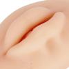 Real Touch Soft Semi Permanent 3D Silicone Lips with Fake for Training Lips Ear Tongue Eye Mouth 3D Silicone with Display Stand Practice Tool for Piercing Model Home Medicine(dark view 4