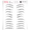 Brows by Bossy Studio & Co Temporary Eyebrow Tattoos Waterproof Eyebrow Stickers, False Tattoos Hair Like Peel Off Instant Transfer Brow variety gray view 1