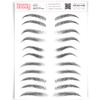 Brows by Bossy Studio & Co Temporary Eyebrow Tattoos Waterproof Eyebrow Stickers, False Tattoos Hair Like Peel Off Instant Transfer Brow variety black view 1
