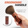 Fagaci Velvety Touch Barber Brush - High-Density Bristles Neck Duster for Hair Cutting view 3