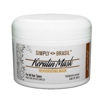 Simply Brasil Keratin Mask Formaldehyde Free, 8 oz (Step 3) - Simply Brasil Keratin Mask Formaldehyde Free, 8 oz (Step 3) Keratin mask with passion fruit to help restore the hair softness and shine of dry, damage or weak hair.