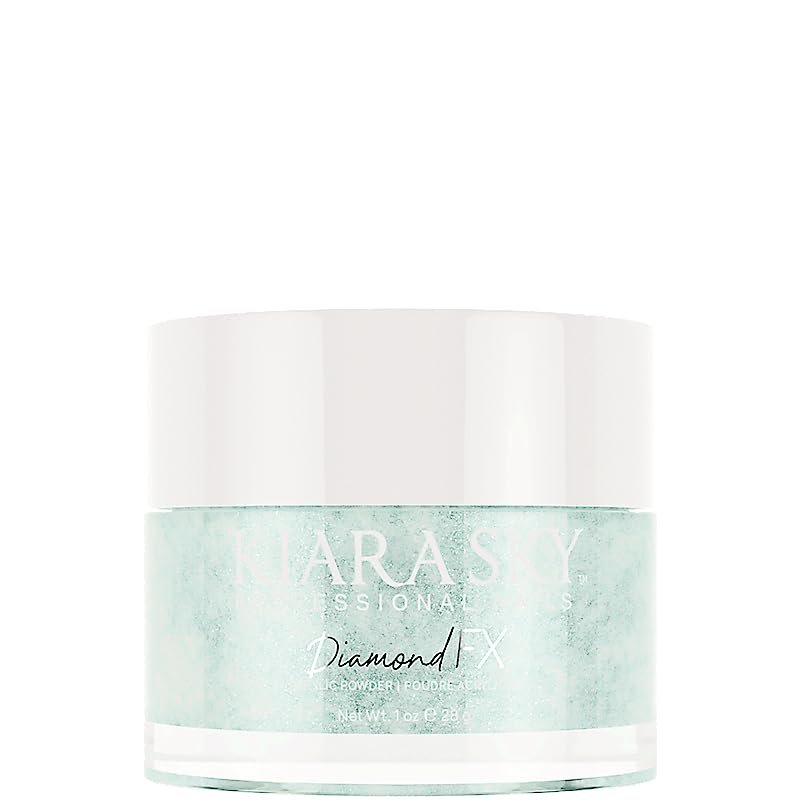Kiara Sky Acrylic Powder DiamondFX Reflective Glitter with Sparkle Diamond dust effect 1 oz, Apple of My Eye (green)
