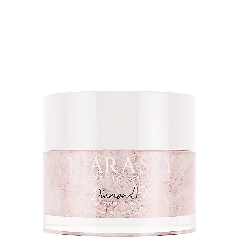 Kiara Sky Acrylic Powder DiamondFX Reflective Glitter with Sparkle Diamond dust effect 1 oz, Peach for the Stars