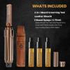 Beard Butler - 2-in-1 Portable Beard Grooming Tool - Mini Beard Comb | Compact - Pocket-Sized - Travel Friendly | Leather Sheath + 2 Sample Scents (Limited Edition - Copper) view 2