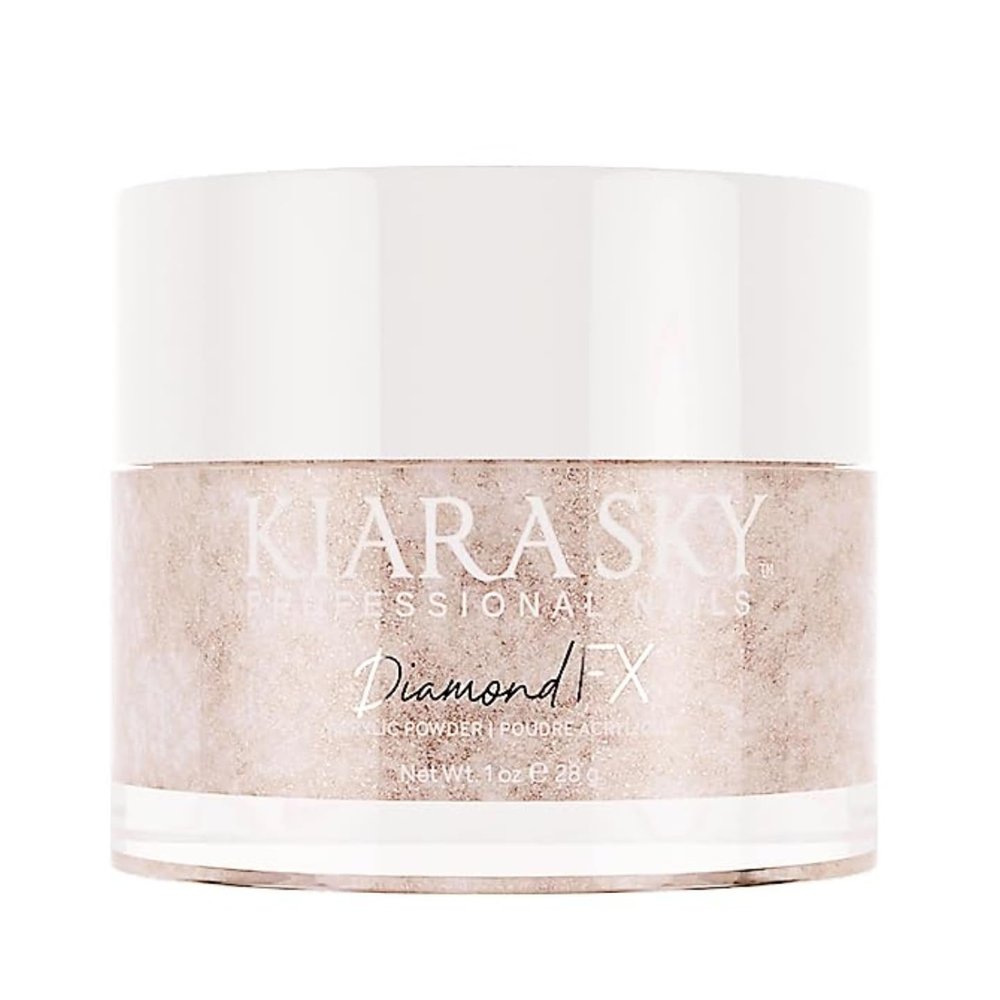 Kiara Sky Acrylic Powder DiamondFX Reflective Glitter with Sparkle Diamond dust effect 1 oz, Nuts for You (orange brown)