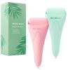 2 Pack Ice Roller for Face and Body Massage, Facial Roller Skin Care Tool for Reduce Wrinkles and Puffiness, Migraine Pain Relief and Skin Tighten, Cold Therapy for Cooling and Calming.(Pink+Green) view 1