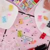 editTime 160PCS Kawaii Colorful Resin Acrylic 3D Bear Nail Art Charms for Nail DIY Crafting Scrapbook Accessories (Multicolor4) view 4