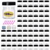20 ml Containers Bulk 0.7 oz Round Pot Jars 120PCS Sample Containers Lip Scrub Containers Mini Plastic Cosmetic Containers with Lid for Lip Scrub, Body Butters, Cream, Slime, Craft Storage view 1