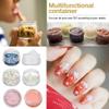 20 ml Containers Bulk 0.7 oz Round Pot Jars 120PCS Sample Containers Lip Scrub Containers Mini Plastic Cosmetic Containers with Lid for Lip Scrub, Body Butters, Cream, Slime, Craft Storage view 4