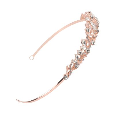 SOLUSTRE Vine Branches Bridal Rose Gold Vintage Crystal Hair Accessory for Weddings Engagements and Parties Elegant Headpiece for Women and Girls