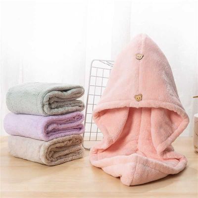 Dancing Wolf Microfiber Hair Drying Cap, Shower Drying Cap Absorbent Hair Towel Quick Dry Hair for Ladies and Kids Girls Bath Tools,Purple
