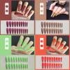 15 packs (300Pcs) / MEGA Set ofSugar ShineNail Art, Novice Friendly, Press on Nails Long, Luxury Wear Pattern Coffin Nails set, Full Cover Salon Fake Nails Art Tips, Acrylic Nails for Women and Girls, with Nail File and Grain Jelly Glue (a.All 15 p view 3