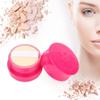 Powder Puff And Container,ANGGREK Powder Puff Container Vintage Rose Empty Makeup Loose Powder Dispenser Box Cosmetic Case With Powder Puff Black (Rose Red) view 3