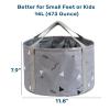 14L Collapsible Feet Bath Basin Soaking Bag for Kids, Portable Foot Spa Soak Tub Foldable Water Bucket for Travel Camping, Grey view 2