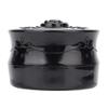 ANGGREK Powder Puff And Container, Powder Puff Container Vintage Rose Empty Makeup Loose Powder Dispenser Box Cosmetic Case With Powder Puff Black (Black) view 1