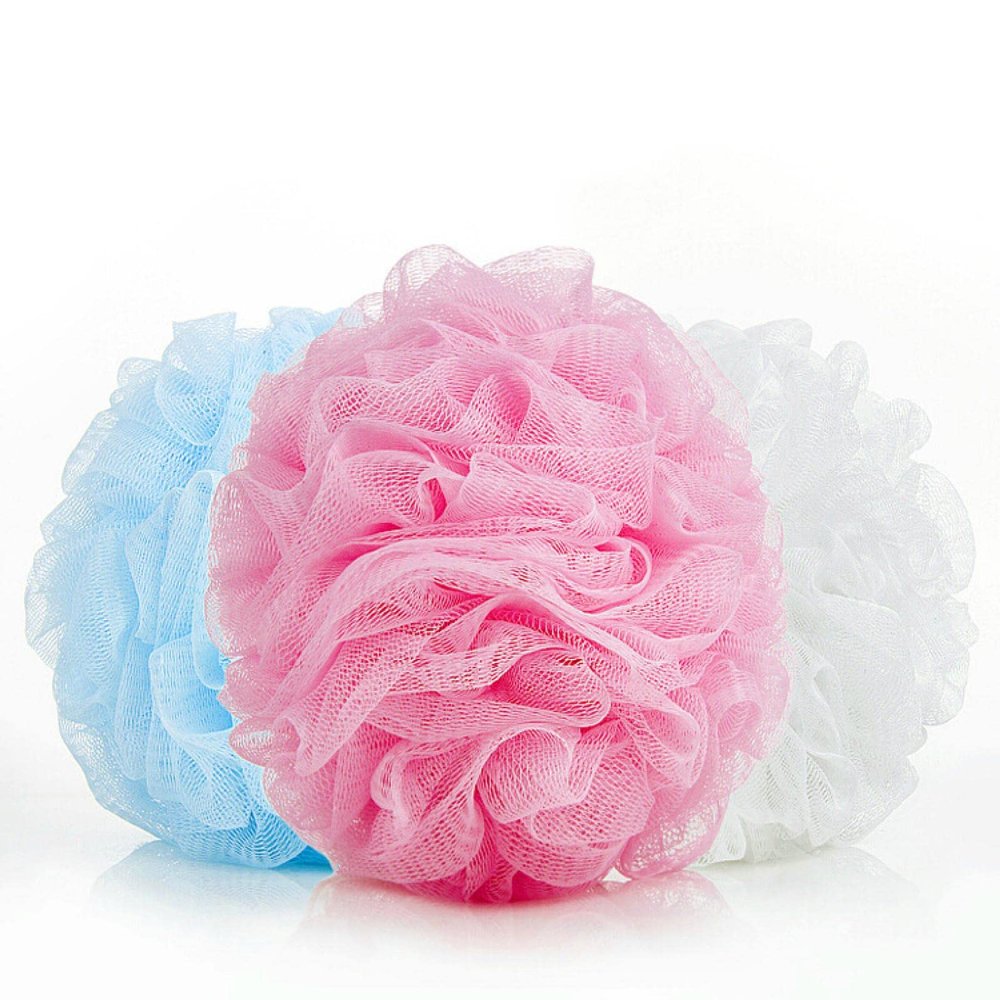 HFGN Colorful Nylon Bath Ball Cute Girl Bath Foam Bath Flower Bubble net Home Bathroom Bath Ball