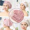 Jseng 2PC Microfiber Hair Drying Caps, Extrame Soft & Ultra Absorbent, Fast Drying Hair Turban Wrap Towels Thick Fluffy Shower Cap for Women view 2