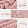Jseng 2PC Microfiber Hair Drying Caps, Extrame Soft & Ultra Absorbent, Fast Drying Hair Turban Wrap Towels Thick Fluffy Shower Cap for Women view 4
