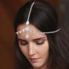 Acenail Rhinestone Head Chain Womens Wedding Hair Jewelry Silver Headbands Chain Bridal Head Jewelry Bride Headpieces Boho Hair Chains Halloween Prom Hair Accessories for Women view 1
