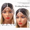 Acenail Rhinestone Head Chain Womens Wedding Hair Jewelry Silver Headbands Chain Bridal Head Jewelry Bride Headpieces Boho Hair Chains Halloween Prom Hair Accessories for Women view 4