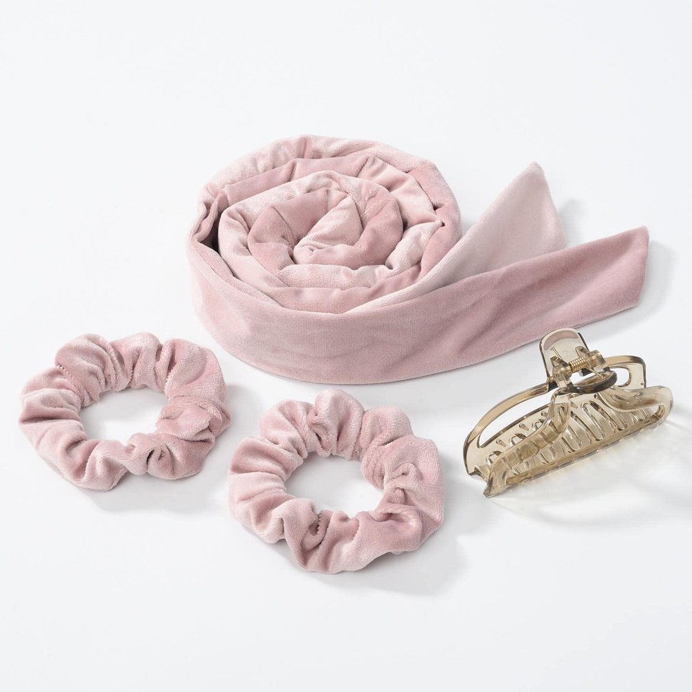 FOFY Lazy Butterfly Hair with Sleep curl Artifact Big Wave no Heat curl Stick Light Powder 4-Piece Set