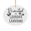 Promoted to Grandma and Grandpa, Pregnancy Announcement, Gift for New Grandparents, Soon to be Grandma, Pregnancy Reveal, Christmas Ornament view 1