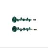 Faship A Pair Of Green Premium Rhinestone Crystal Floral Hair Clips 2 Pcs Pins view 1