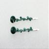 Faship A Pair Of Green Premium Rhinestone Crystal Floral Hair Clips 2 Pcs Pins view 3