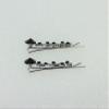 Faship A Pair Of Black Premium Rhinestone Crystal Floral Hair Clips 2 Pcs Pins view 3