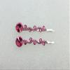 Faship A Pair Of Pink Premium Rhinestone Crystal Floral Hair Clips 2 Pcs Pins view 2