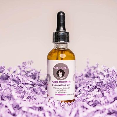 Hair Growth Stimulating Oil, Formulated with love, contains 21 herbs, organic and natural oils. For all hair types, 2 oz, 0.02 Fl Oz (Pack of 60)