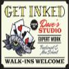 Get Inked Sign, Expert Art Work, Tat, Tattoo Art, Tattoo Shop Sign, Tattoo Gift, Tattoo Shop, Tattoo Decor, Skin Artist- Tattoo Store Sign Outside Barn Gift Farm Life Farmer Love Farm Goat Lovers Retro Metal Tin Sign Coffee Bar Wall Decor 8x12inch view 1