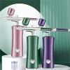 Multifunctional Cordless Mini Air Compressor Kit Airbrush Paint Airbrush Airbrush for Nail Art Tattoo Craft Cake Nano Mist Sprayer,Purple view 2
