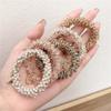 5 Pieces Crystal Pearl Hair Ropes for Women Beaded Elastic Ponytail Scrunchies Holders Hairband for Girls view 2
