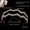 Aoligrace Double-row AAA Cubic Zirconia Wedding Headband for Women Princess CZ Headpiece Birthday Bridal Floral Headpiece view 4