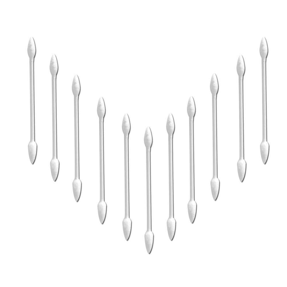 Double Precision tips cotton swabs with Paper Stick, Pointed Cotton Buds for Makeup, 600pcs