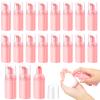 24 Pcs Foam Pump Bottles 1 Oz/ 30 ml Plastic Mini Empty Dispenser Travel Soap Foaming Bottles for Refillable Hand Sanitizer Lash Shampoo(Pink) view 1