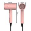 FUNTIN Hair Dryer, Blow Dryer with Diffuser Brush for Women 4C Thick Hair Ionic Hair Dryer(Baby Pink) view 2