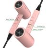 FUNTIN Hair Dryer, Blow Dryer with Diffuser Brush for Women 4C Thick Hair Ionic Hair Dryer(Baby Pink) view 3